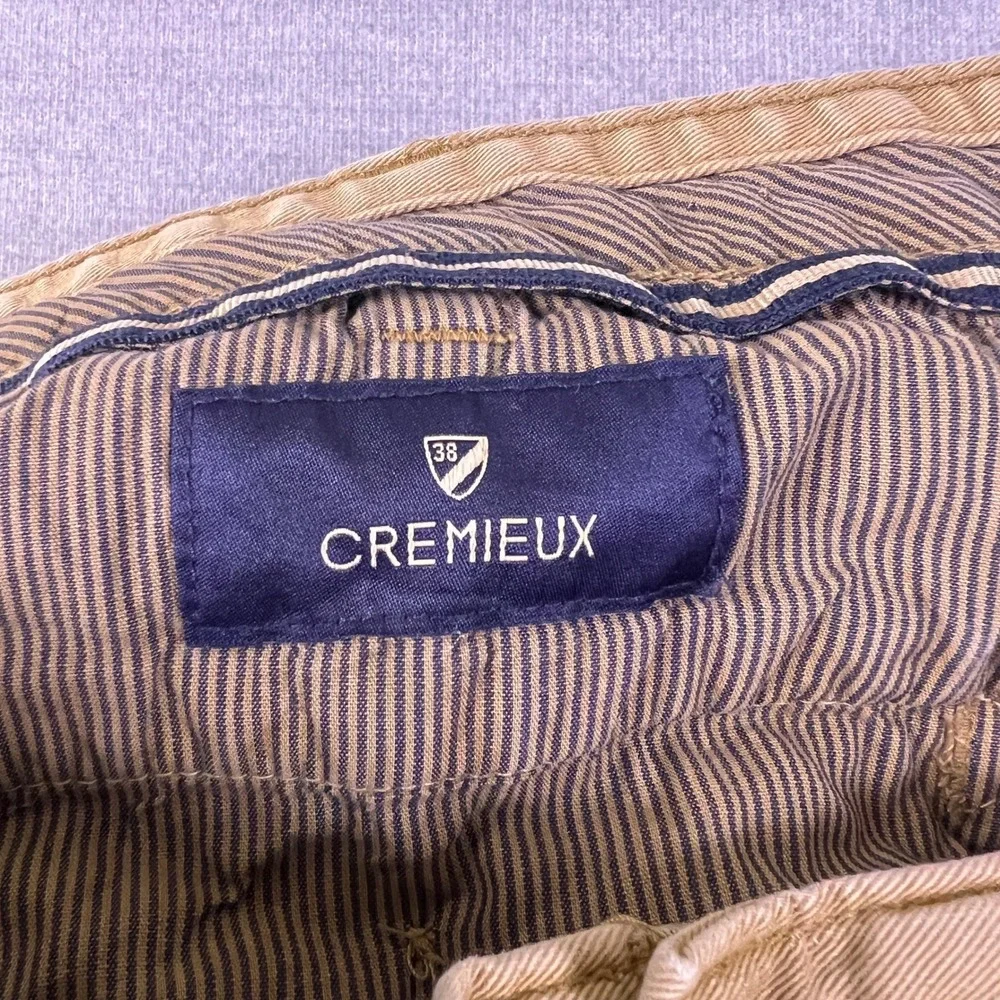 Cremieux Chino Straight Mid Rise Khaki Pants Mens 36x29 Brown Cotton